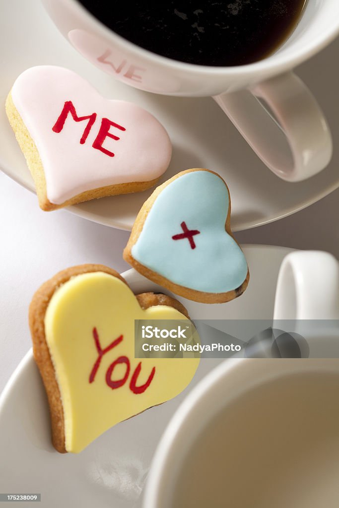 Valentine's de'cookies' - Royalty-free Alimentação Não-saudável Foto de stock