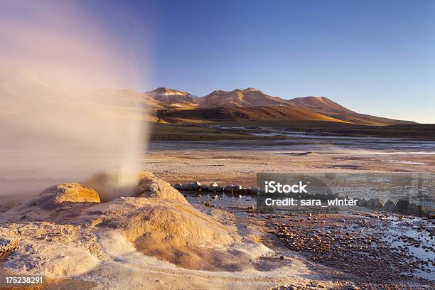 El Tatio Geysers In The Atacama Desert Chile At Sunrise Stock Photo - Download Image Now