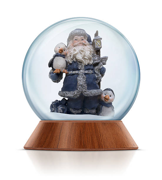 istock Santa Claus and Penguins in Snow Globe 175238333