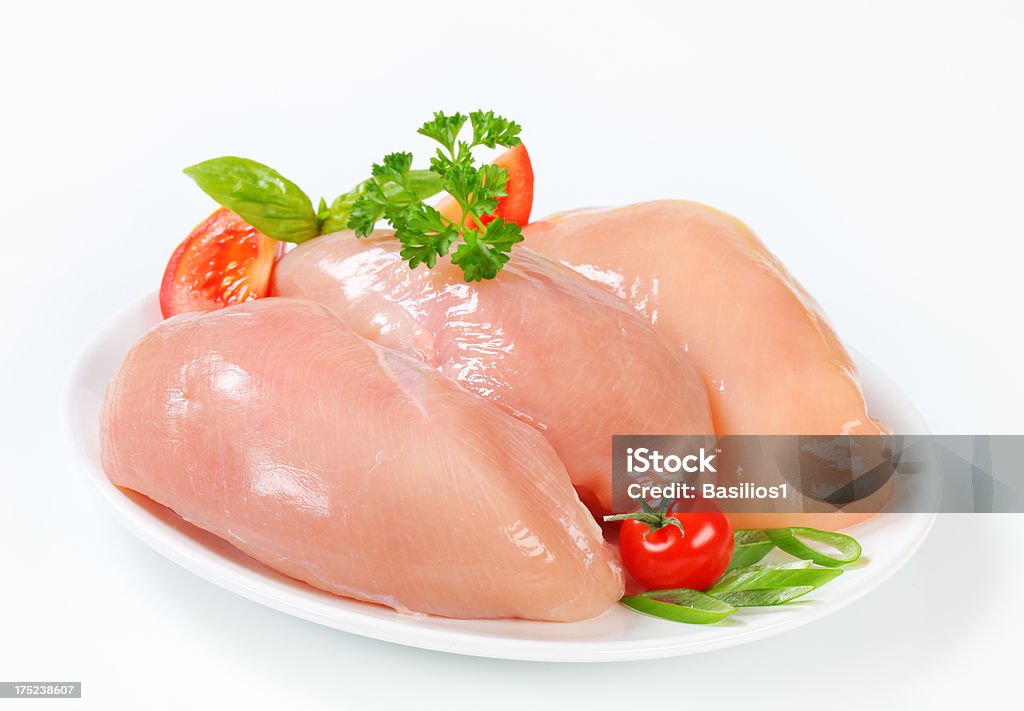 날것 닭 가슴살 - 로열티 프리 0명 스톡 사진