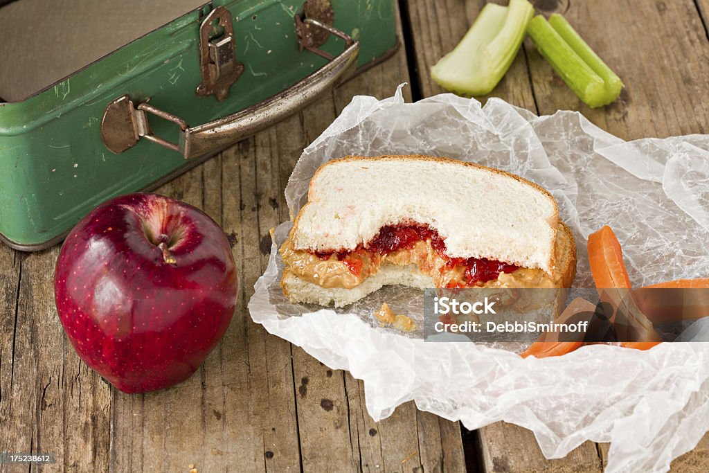 Escola almoço saudável - Foto de stock de Amendocrem e Geléia royalty-free