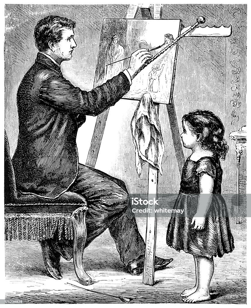Little Girl Modelling For A Victorian Artist Stock Illustration - Download Image Now - Engraved Image, Engraving, 1880-1889 - iStock Little Girl Modelling For A Victorian Artist Stock Illustration - Download Image Now - Engraved Image, Engraving, 1880-1889 - iStock