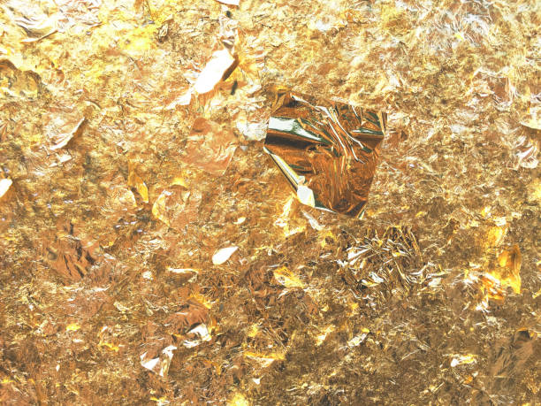 istock Texture of the gold leaf, Gold background, Picture from Buddha image Back 1752395184