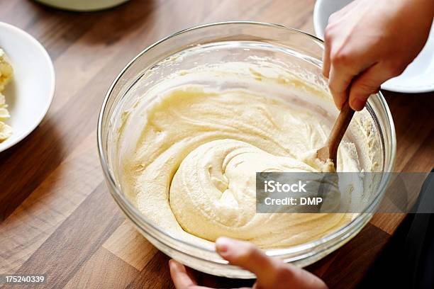 Chef Making Muffins Batter Stock Photo - Download Image Now - Cake, Batter - Food, Mixing