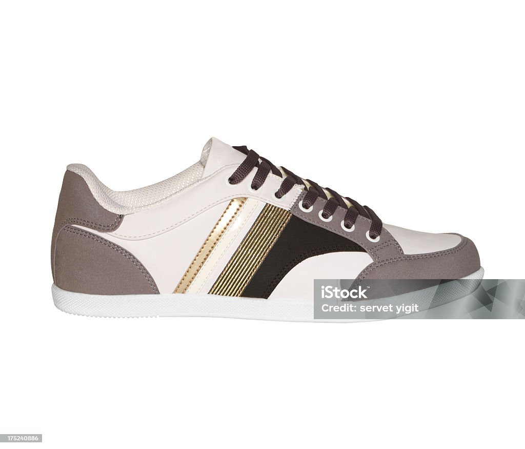 Sport Schuhe, Sneakers auf Weiß - Lizenzfrei Blau Stock-Foto