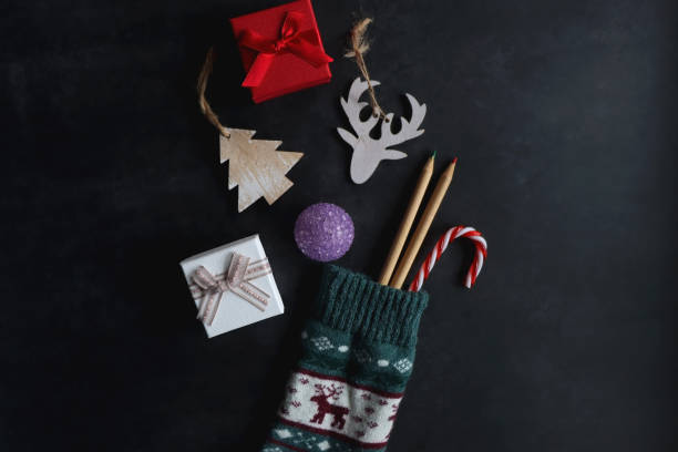 istock Stocking with Toys and Presents 1752415590