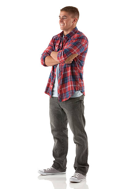 istock Happy man standing with his arms crossed 175242053