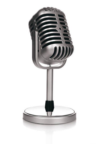 microfono vintage - microfono dinamico foto e immagini stock