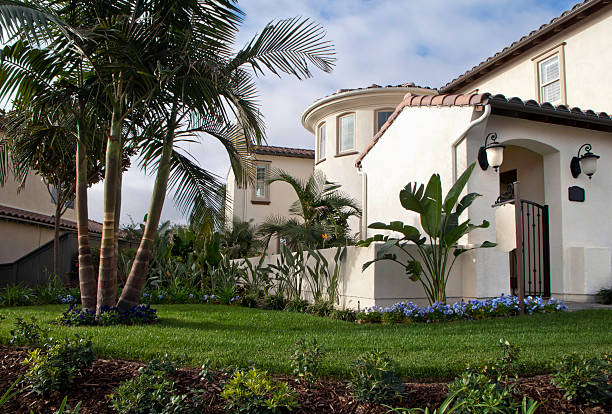 istock Home Exterior House Design Landscaping 175243040