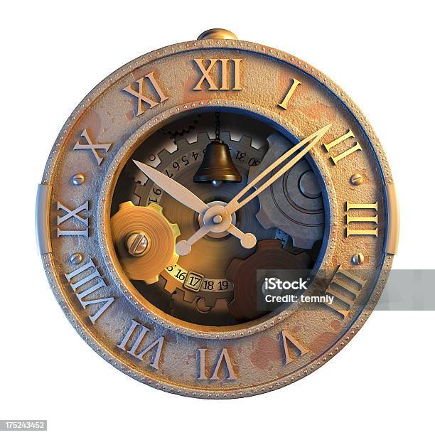 Antiguo Reloj Foto de stock y más banco de imágenes de Maquinaria - Maquinaria, Rueda dentada, Viejo