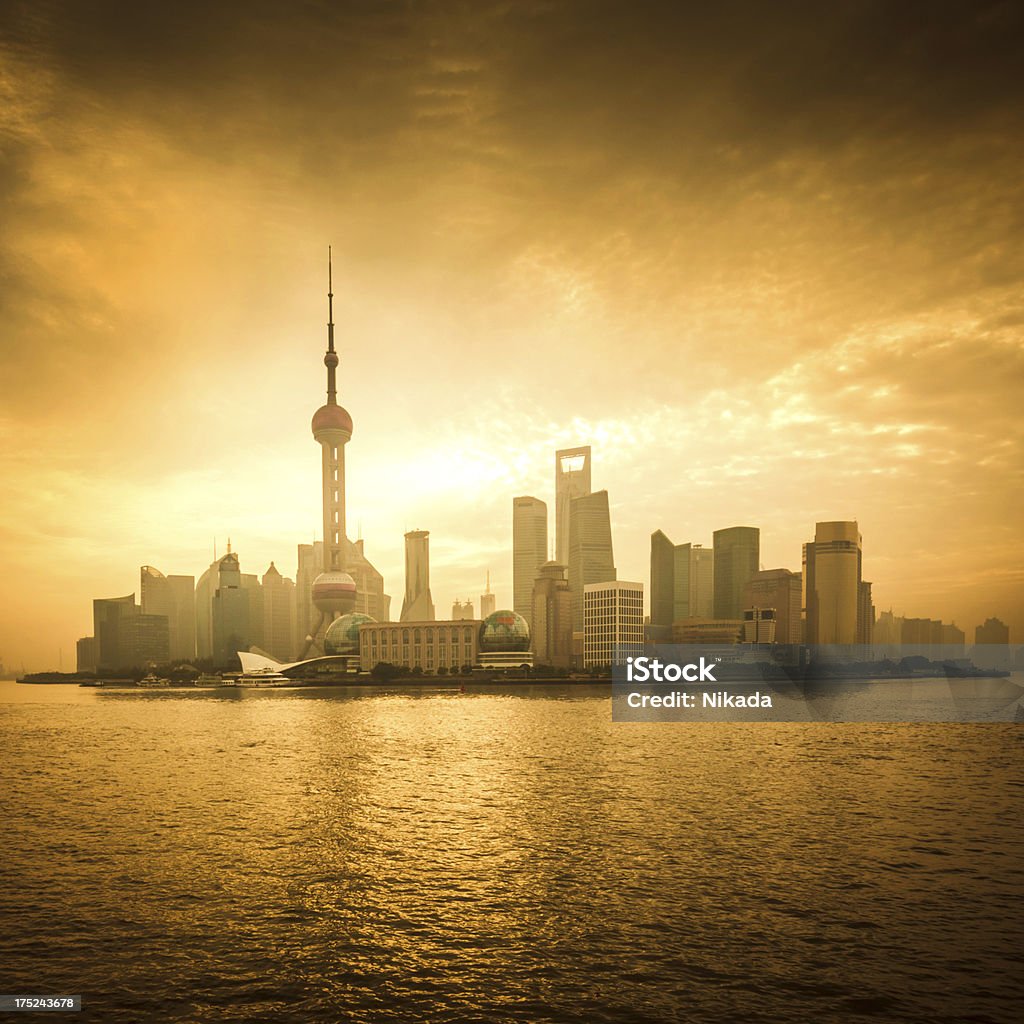 La ville de Shanghai - Photo de Acier libre de droits