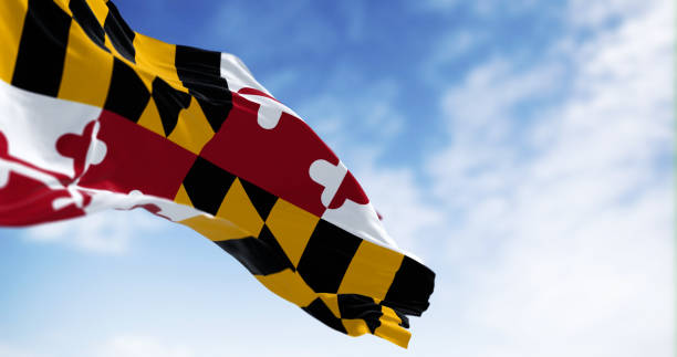istock Maryland state flag waving on a clear day 1752439210