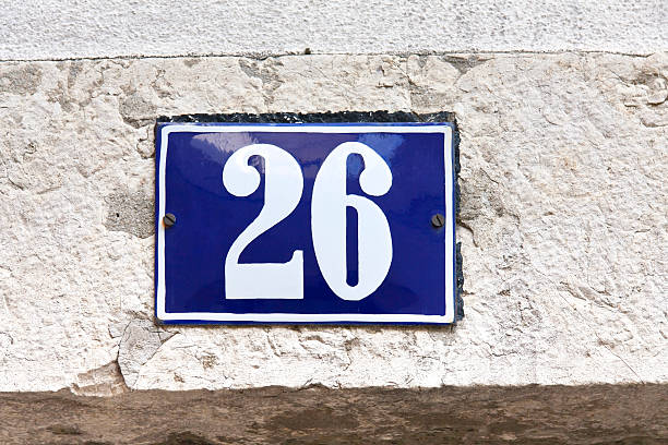 istock Enamel Sign Number 26 175244291