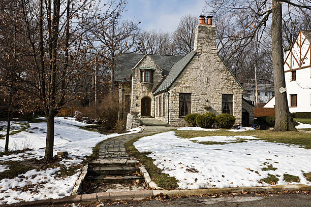 istock Stone House in Beverly Chicago 175244789