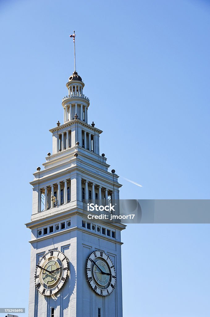 Torre del reloj de los pescadores de San Francisco - Foto de stock de California libre de derechos