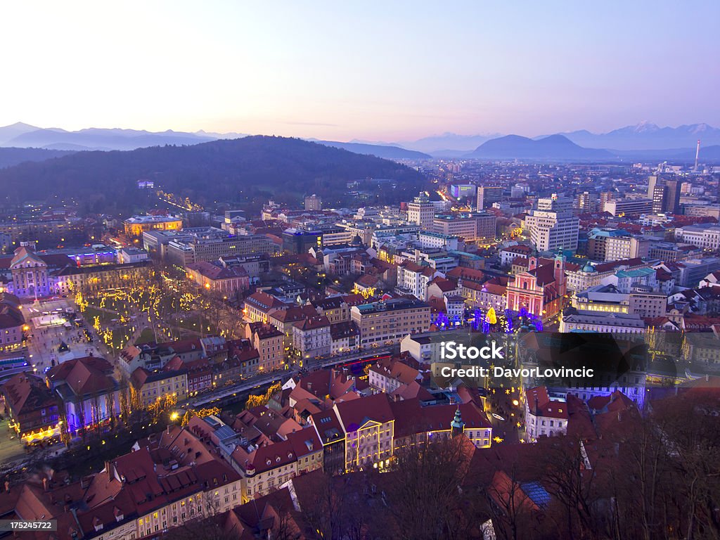 Noël à Ljubljana - Photo de Arbre libre de droits