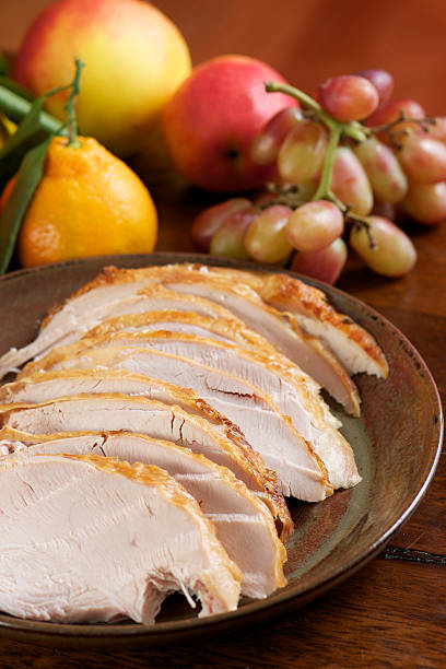 istock Sliced Turkey on Table for Holiday Meal 175246109