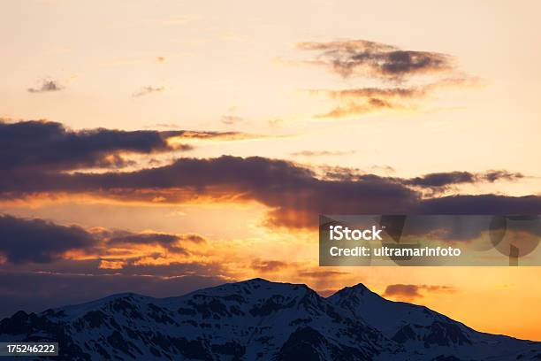 Fresh Snow On The Top Of Alps Mountains Stock Photo - Download Image Now - Cloud - Sky, Cloudscape, Cold Temperature