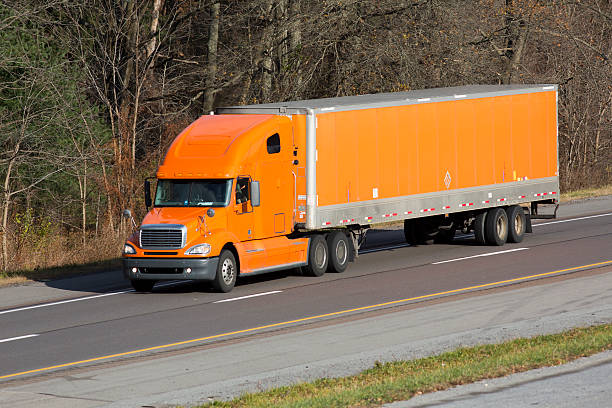 istock 18 Wheeler moving Cargo Across America 175246360