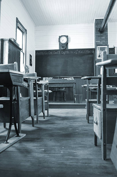 istock Vintage Classroom in Black and White 175246760