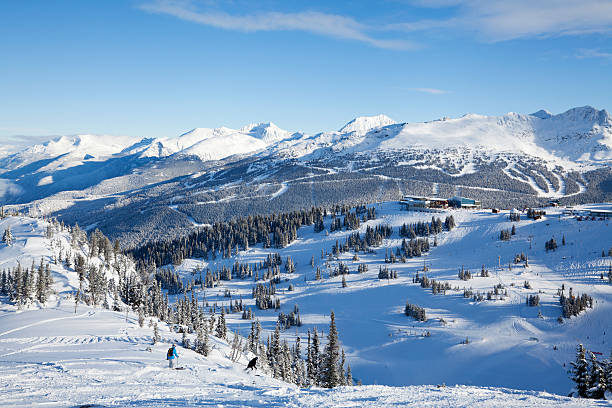 istock Skiing Off a Ridge at Whistler Mountain 175247019