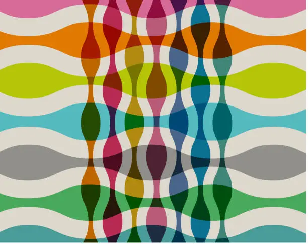 Vector illustration of Retro Styled Pattern