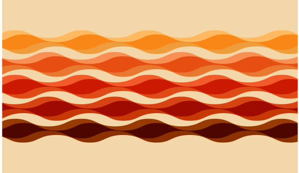 Retro Styled Patterns suggesting the 1960's or 1970's. Risograph, Nostalgia, Memories, Old-Fashioned, 1960-1969, Antique, Childhood, Youth Culture, Vintage, Interior Designer, Design, Home Interior,