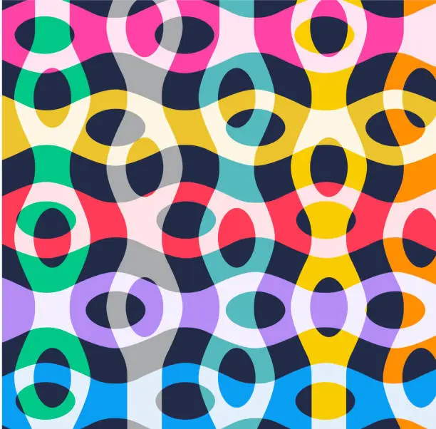 Vector illustration of Retro Styled Pattern