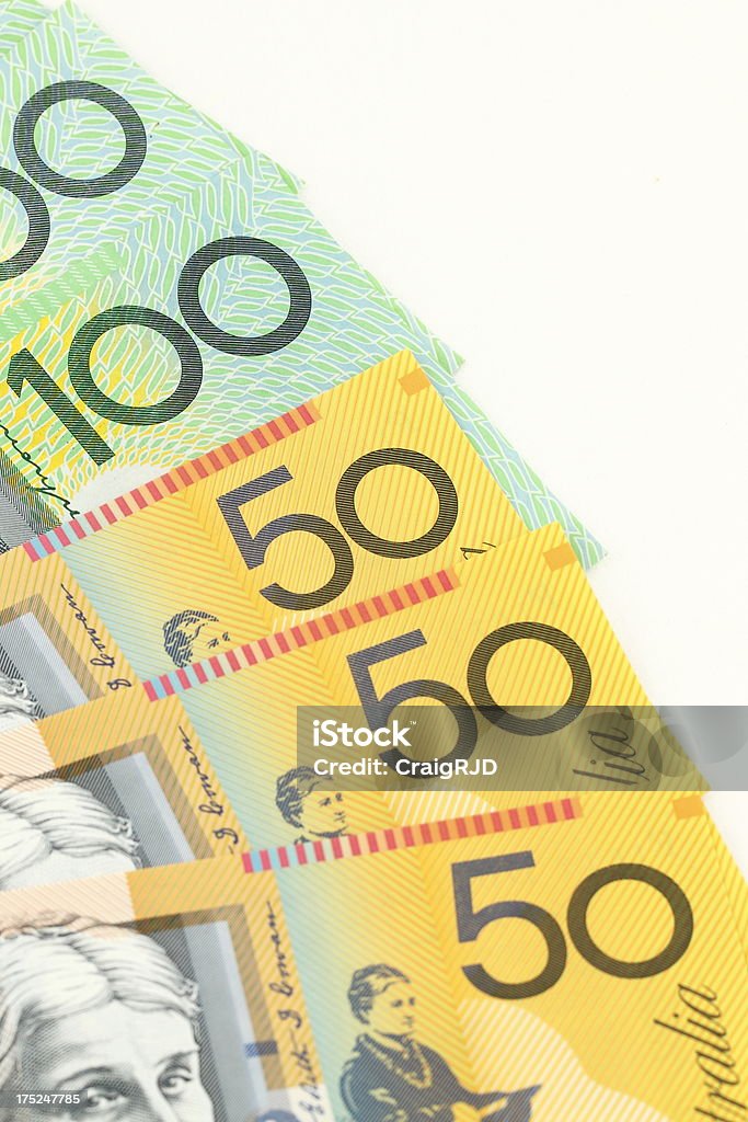 Valuta australiana - Foto stock royalty-free di Ambientazione interna
