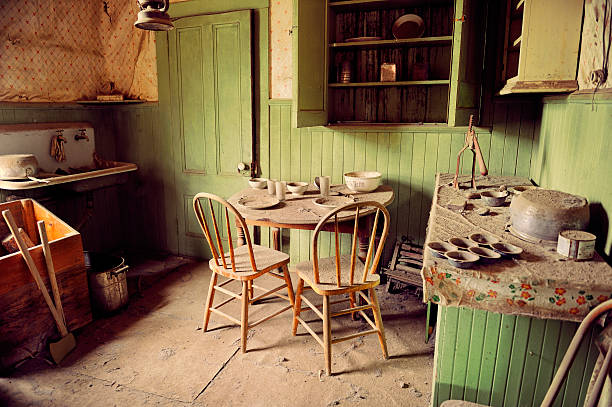 istock Kitchen Interior Of Abandoned Minning Shack In Bodie California 175247876