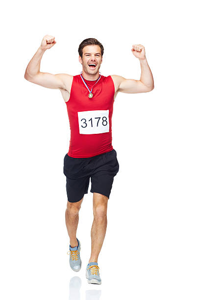 istock Portrait of a race winner! 175248024