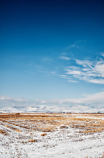 istock Snow Covered Fileds and Snowy Mountains in Background 175248161