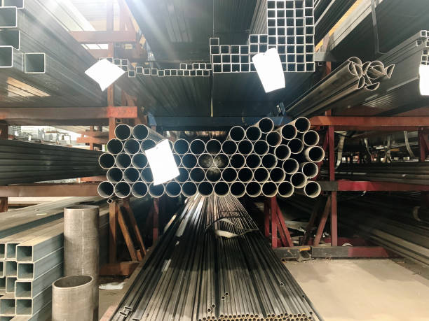 istock Steel pipes in a warehouse 1752489400