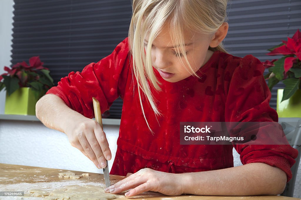 Menina bicarbonato'cookies' - Royalty-free 8-9 Anos Foto de stock