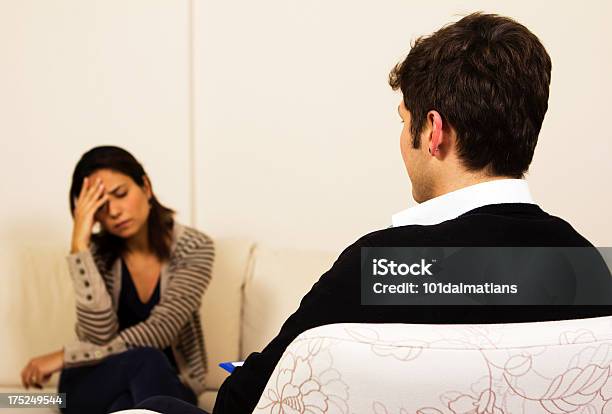 Psychiatrist And Patient Stock Photo - Download Image Now - Interview - Event, Community Outreach, Conflict