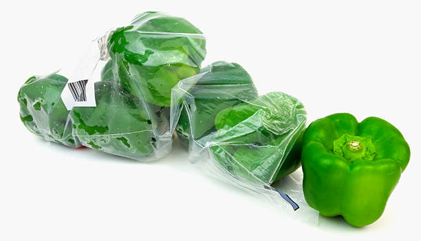 istock Green Peppers ina Plastic Bag 175249562