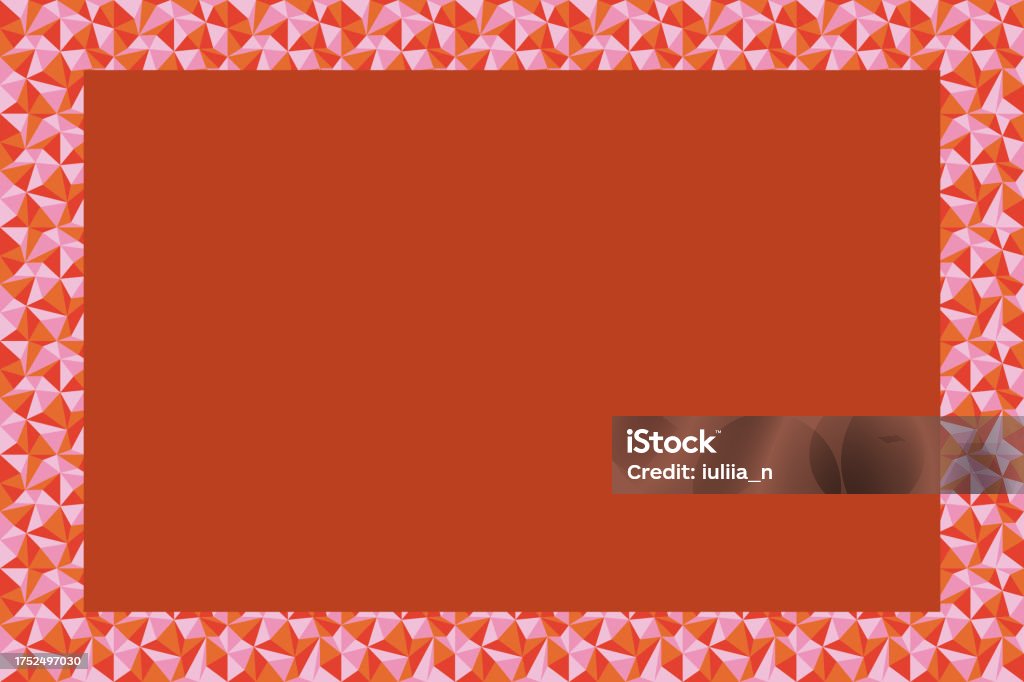 Red Colors Frame With Triangles And Copy Space Vector Stock ...
