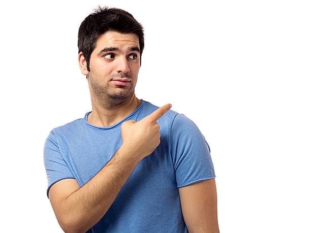istock Young man pointing with suspicion 175250229