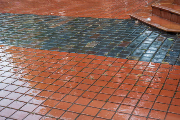 istock Wet paving slabs after rain. 1752506809