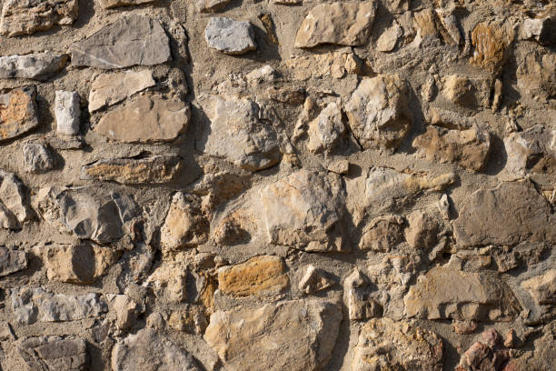 istock Close-up of a colorful built rock wall. 1752507426