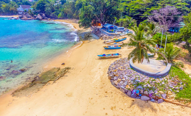 istock Aerial view of Glacis Beach shore 1752508617