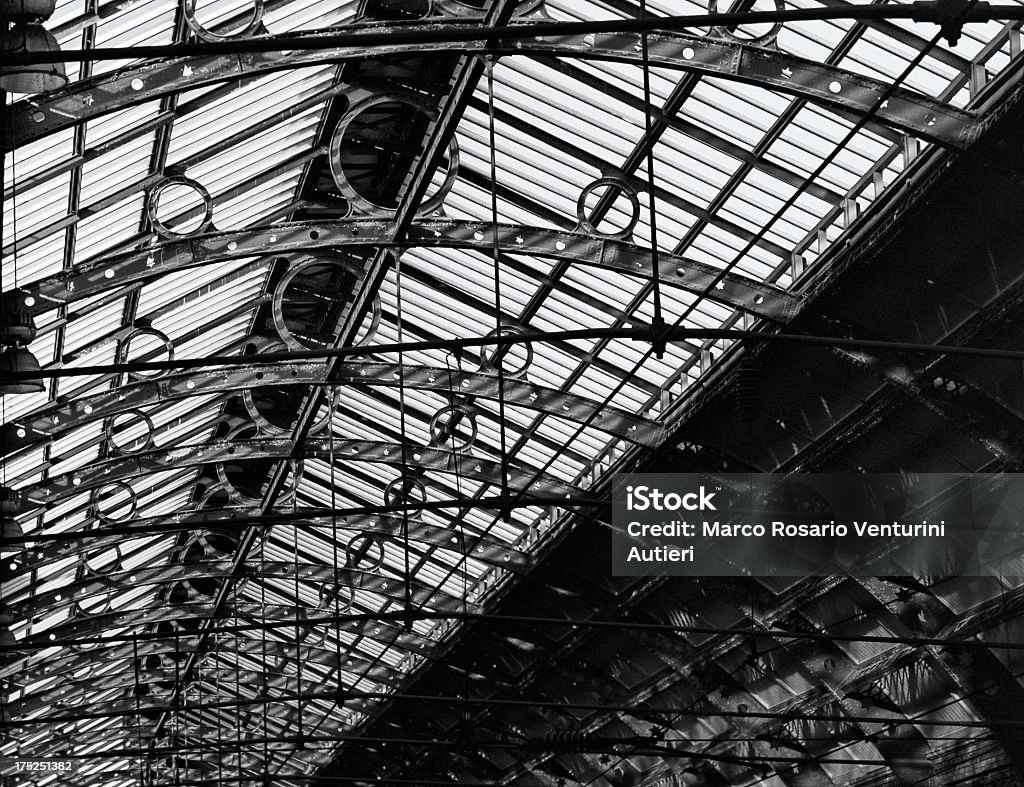 York, Angleterre-la gare ferroviaire, de l'architecture industrielle - Photo de Acier libre de droits