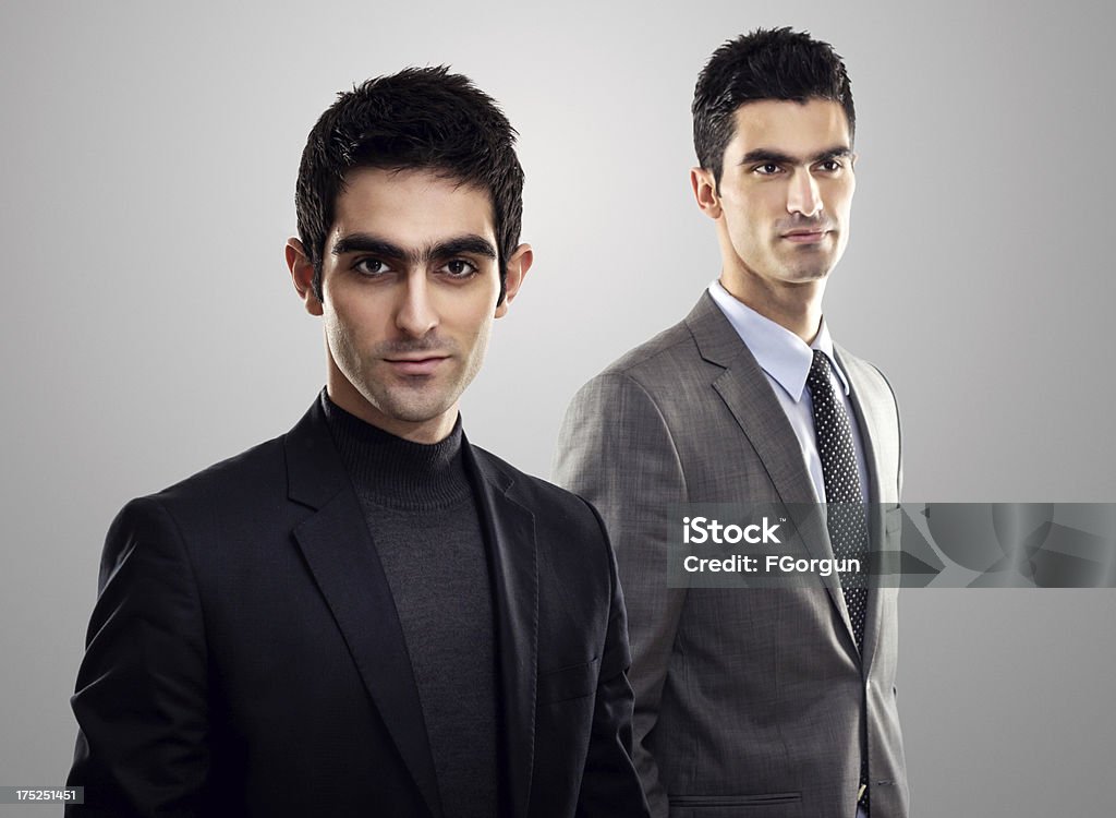Portrait of Asian and European businessman Portrait of Asian and European business leaders 20-29 Years Stock Photo