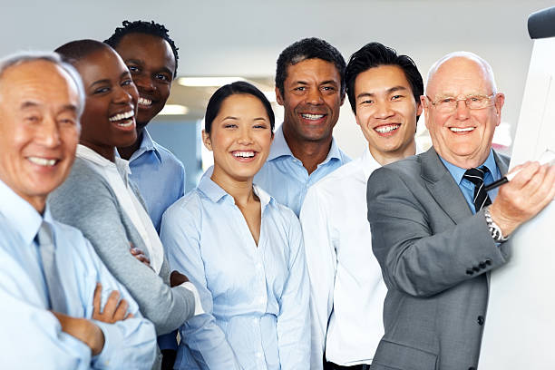 istock Happy businessman sharing his corporate experience 175252264