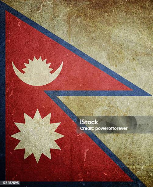 Bandiera Del Nepal - Fotografie stock e altre immagini di Bandiera - Bandiera, Bandiera nazionale, Bandiera nepalese