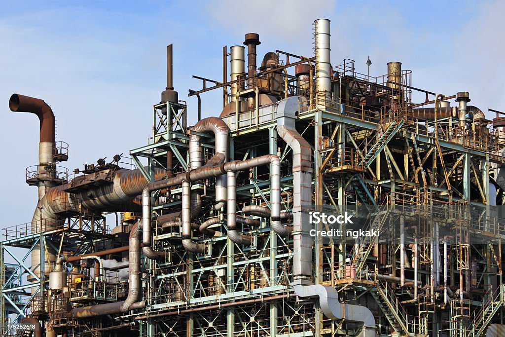 Raffineria complessi - Foto stock royalty-free di Affari