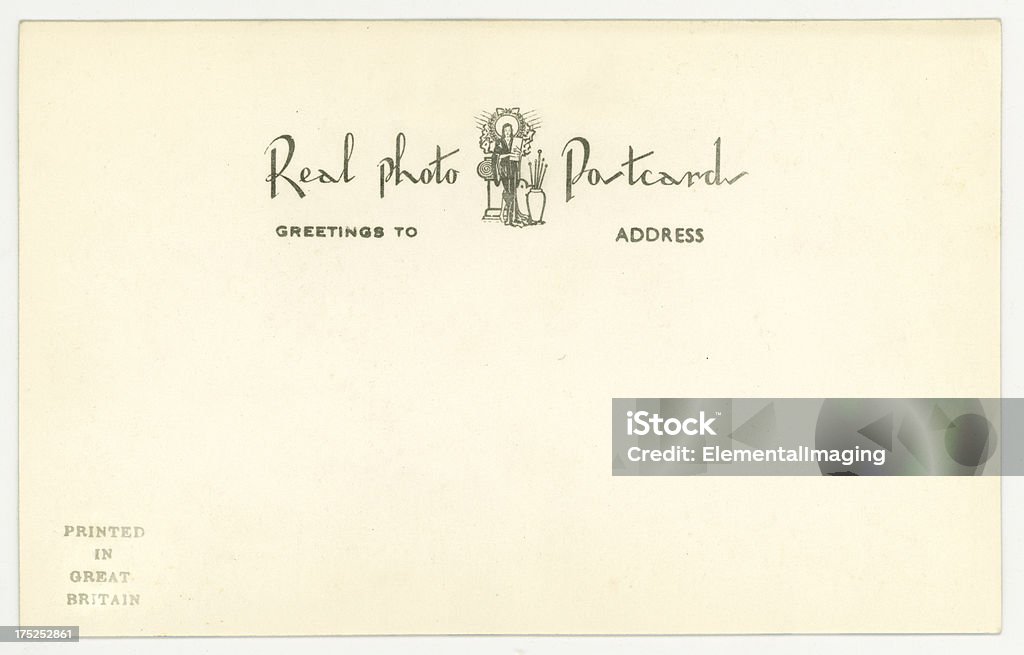 Imagem de um fundo Retro Vintage, antigo Cartão Postal de - Royalty-free Cartão Postal Foto de stock