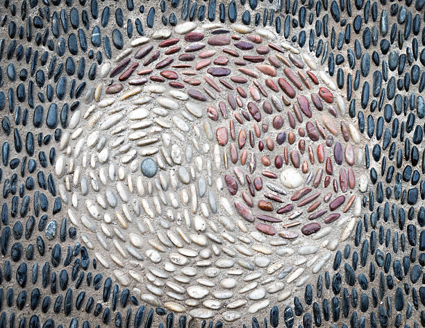 pebble stone mosaic tiles