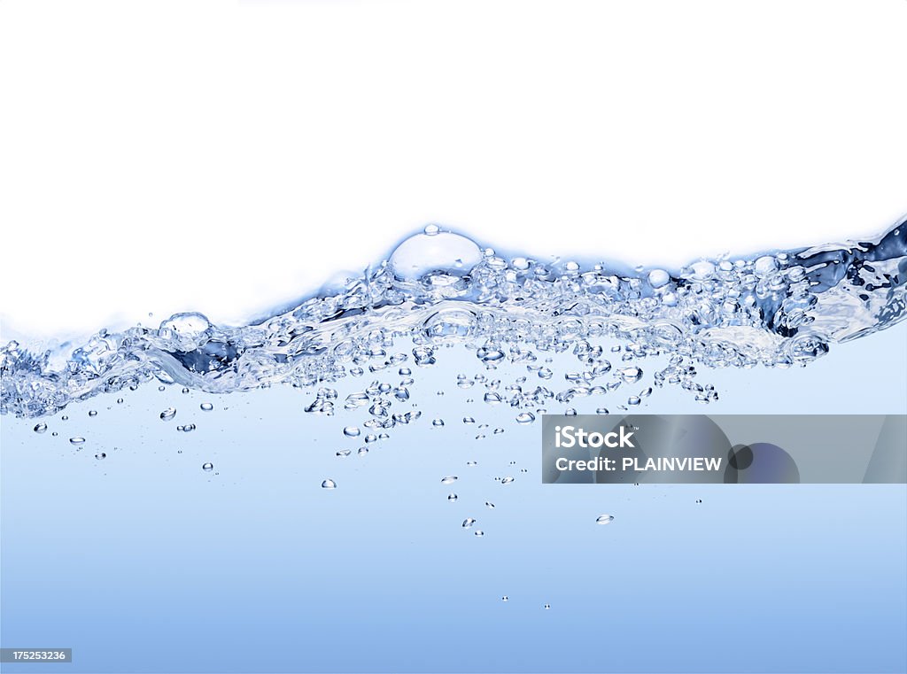 Ola y burbujas - Foto de stock de Agua carbonatada libre de derechos