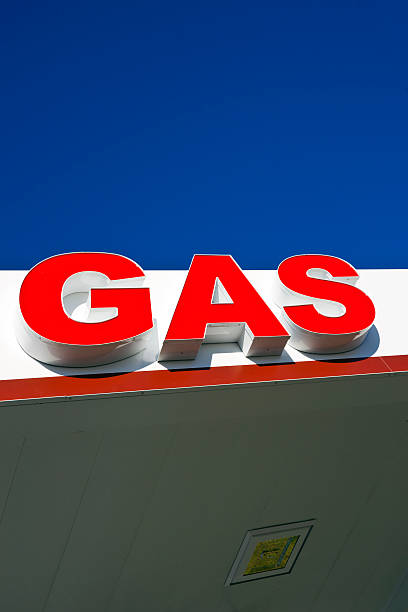 istock Gas station sign 175253815